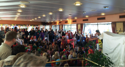 Pipo Pe op de Sinterklaasboot, Luxemburg 2015 Pipo Pe op de Sinterklaasboot