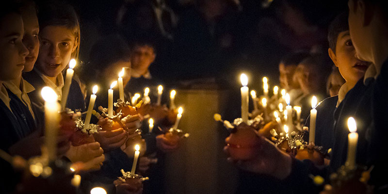 kerstviering in de kerk