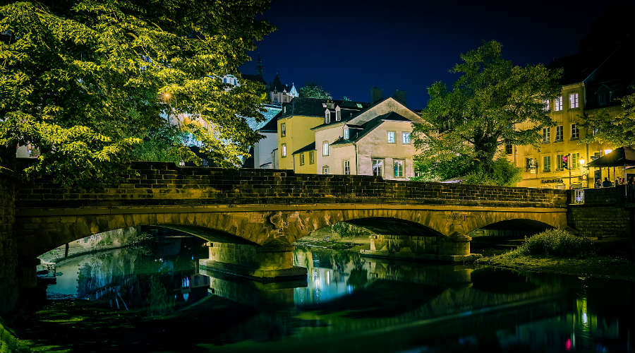 Bridge in Grund, Luxembourg City